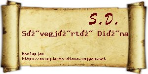 Sövegjártó Diána névjegykártya